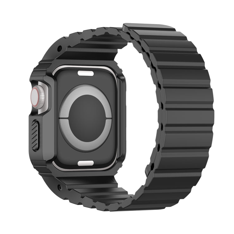 For Apple Watch SE 2023 40mm DUX DUCIS OA Series Integrated Magnetic Watch Band(Black) - Watch Bands by DUX DUCIS | Online Shopping South Africa | PMC Jewellery | Buy Now Pay Later Mobicred