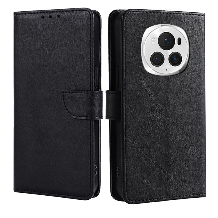 For Honor Magic6 Pro Calf Texture Buckle Flip Leather Phone Case(Black) - Honor Cases by PMC Jewellery | Online Shopping South Africa | PMC Jewellery | Buy Now Pay Later Mobicred