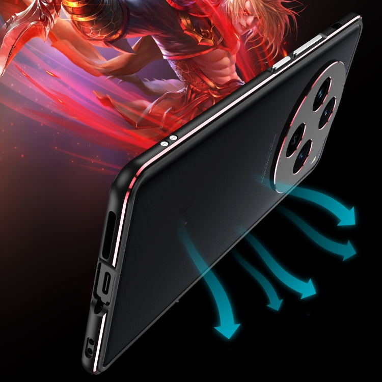 For vivo X100 Aurora Series Metal Frame Phone Case(Silver) - vivo Cases by imak | Online Shopping South Africa | PMC Jewellery | Buy Now Pay Later Mobicred