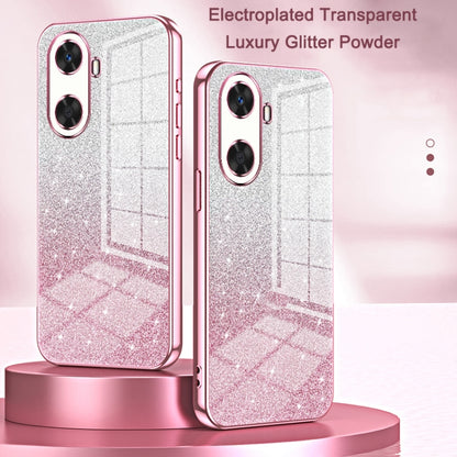 For Huawei Pura 70 Ultra Gradient Glitter Powder Electroplated Phone Case(Pink) - Huawei Cases by PMC Jewellery | Online Shopping South Africa | PMC Jewellery | Buy Now Pay Later Mobicred