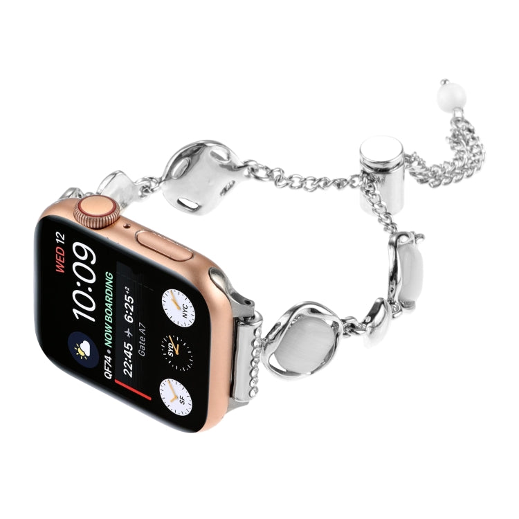 For Apple Watch Ultra 49mm Shell Metal Chain Bracelet Watch Band(Silver) - Watch Bands by PMC TechLife | Online Shopping South Africa | PMC TechLife