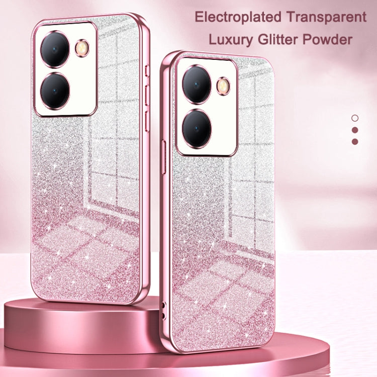 For vivo iQOO Z9x Gradient Glitter Powder Electroplated Phone Case(Purple) - vivo Cases by PMC TechLife | Online Shopping South Africa | PMC TechLife | Buy Now Pay Later Mobicred