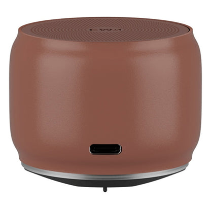 EWA A126 Mini Bluetooth 5.0 Bass Radiator Metal Speaker(Brown) - Mini Speaker by EWA | Online Shopping South Africa | PMC Jewellery | Buy Now Pay Later Mobicred