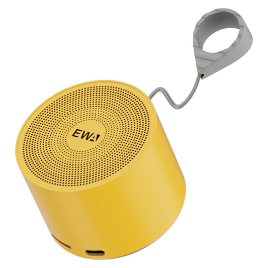 EWA A129 Mini Bluetooth 5.0 Bass Radiator Metal Speaker(Yellow) - Mini Speaker by EWA | Online Shopping South Africa | PMC Jewellery | Buy Now Pay Later Mobicred