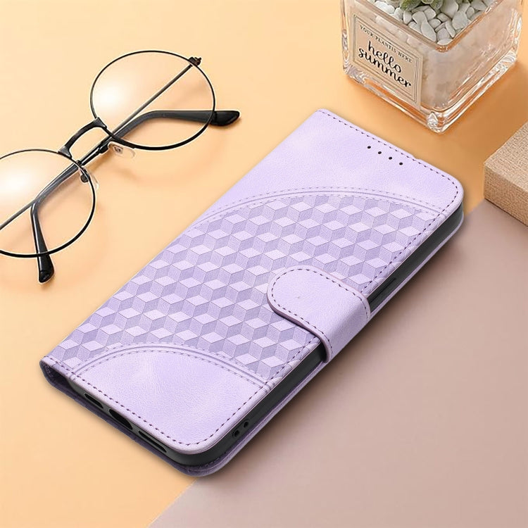 For Xiaomi Redmi K70 YX0060 Elephant Head Embossed Phone Leather Case with Lanyard(Light Purple) - K70 Cases by PMC Jewellery | Online Shopping South Africa | PMC Jewellery | Buy Now Pay Later Mobicred