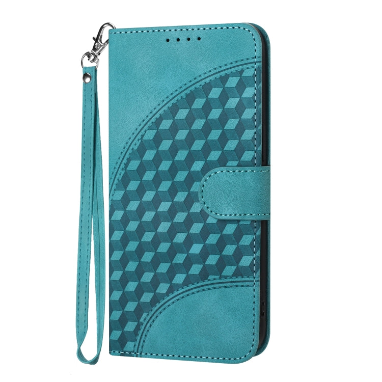 For Xiaomi Redmi K70 YX0060 Elephant Head Embossed Phone Leather Case with Lanyard(Light Blue) - K70 Cases by PMC Jewellery | Online Shopping South Africa | PMC Jewellery | Buy Now Pay Later Mobicred