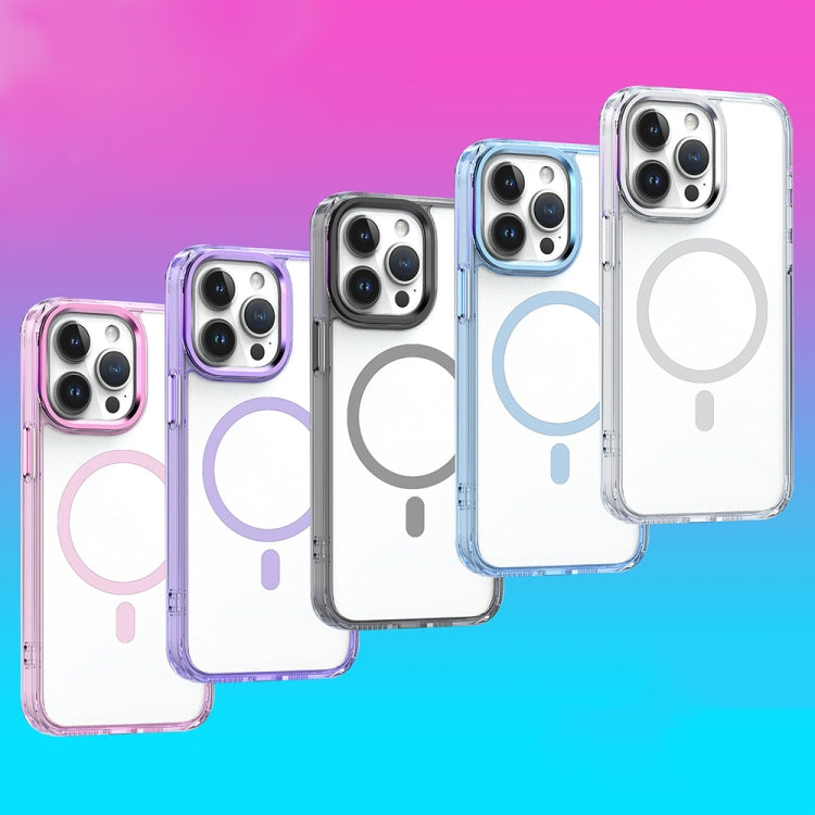 For iPhone 12 Pro Max MagSafe Magnetic Clear Phone Case(Sierra Blue) - iPhone 12 Pro Max Cases by PMC TechLife | Online Shopping South Africa | PMC TechLife