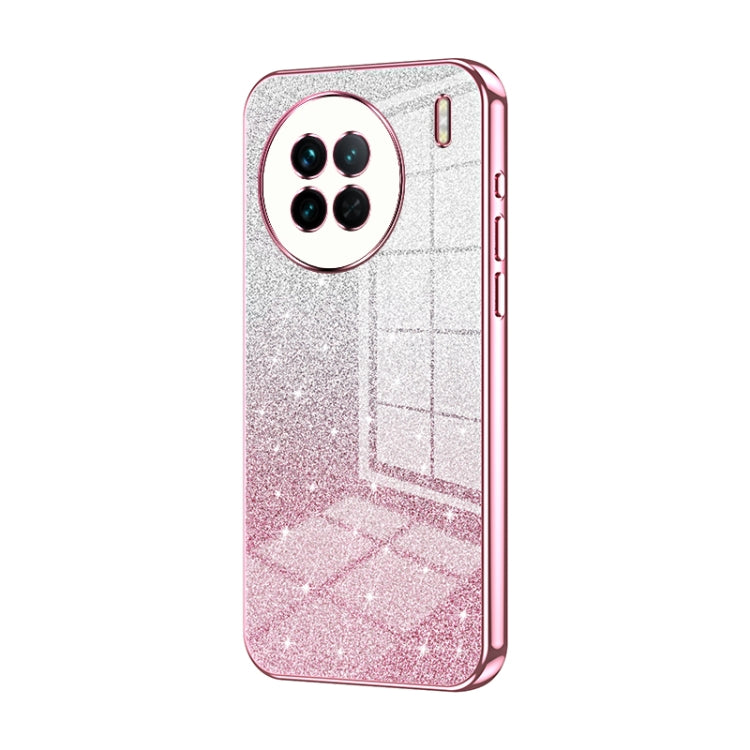 For vivo X90 / X90s Gradient Glitter Powder Electroplated Phone Case(Pink) - vivo Cases by PMC Jewellery | Online Shopping South Africa | PMC Jewellery