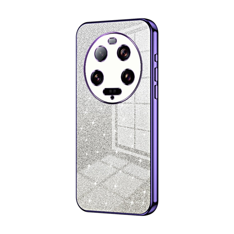 For Xiaomi 13 Ultra Gradient Glitter Powder Electroplated Phone Case(Purple) - 13 Ultra Cases by PMC TechLife | Online Shopping South Africa | PMC TechLife | Buy Now Pay Later Mobicred
