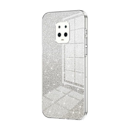 For Xiaomi Redmi 10X Pro 5G Gradient Glitter Powder Electroplated Phone Case(Transparent) - Xiaomi Cases by PMC Jewellery | Online Shopping South Africa | PMC Jewellery | Buy Now Pay Later Mobicred