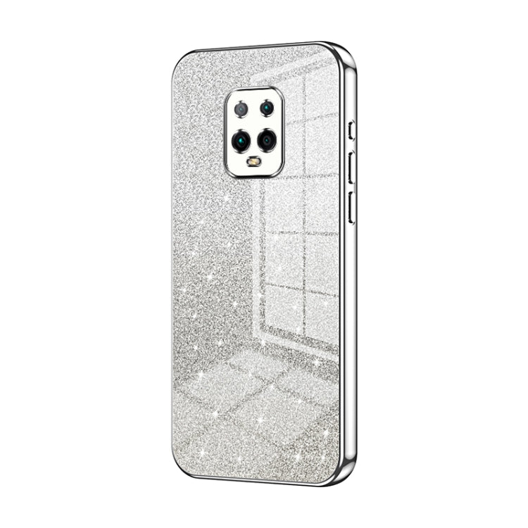 For Xiaomi Redmi 10X Pro 5G Gradient Glitter Powder Electroplated Phone Case(Silver) - Xiaomi Cases by PMC Jewellery | Online Shopping South Africa | PMC Jewellery | Buy Now Pay Later Mobicred