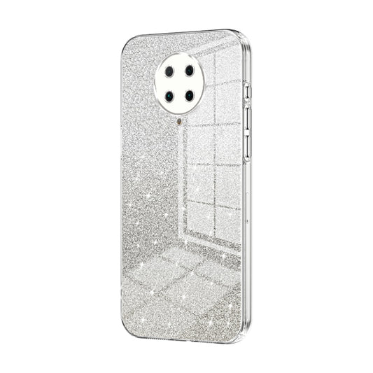 For Xiaomi Redmi K30 Pro / K30 Ultra Gradient Glitter Powder Electroplated Phone Case(Transparent) - Xiaomi Cases by PMC Jewellery | Online Shopping South Africa | PMC Jewellery | Buy Now Pay Later Mobicred