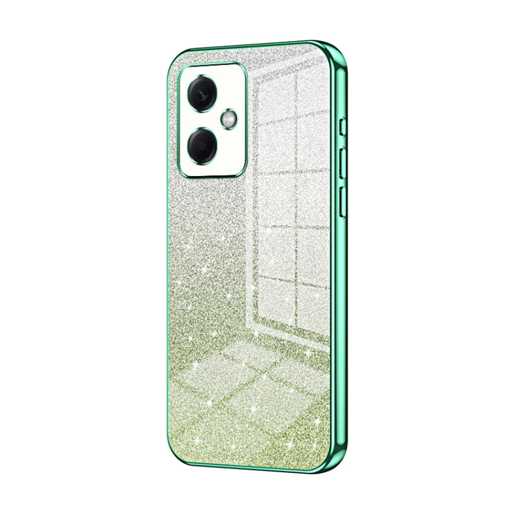 For Xiaomi Redmi Note 12R Pro Gradient Glitter Powder Electroplated Phone Case(Green) - Xiaomi Cases by PMC TechLife | Online Shopping South Africa | PMC TechLife | Buy Now Pay Later Mobicred
