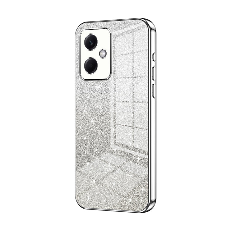 For Xiaomi Redmi Note 12R Pro Gradient Glitter Powder Electroplated Phone Case(Silver) - Xiaomi Cases by PMC Jewellery | Online Shopping South Africa | PMC Jewellery | Buy Now Pay Later Mobicred