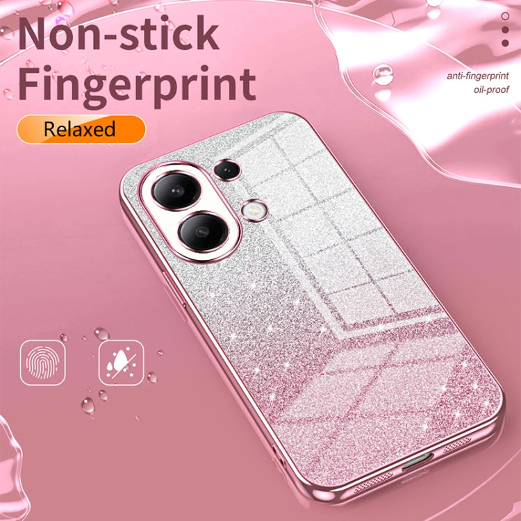 For Xiaomi Redmi Note 12 Pro 5G Gradient Glitter Powder Electroplated Phone Case(Pink) - Xiaomi Cases by PMC Jewellery | Online Shopping South Africa | PMC Jewellery | Buy Now Pay Later Mobicred