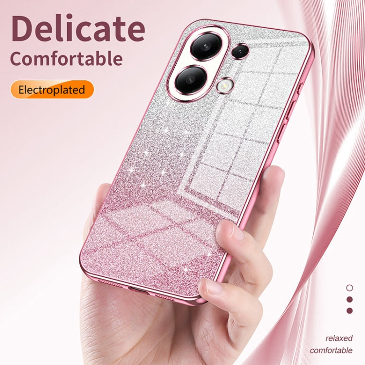 For Xiaomi Redmi Note 9 / 10X 4G Gradient Glitter Powder Electroplated Phone Case(Purple) - Xiaomi Cases by PMC Jewellery | Online Shopping South Africa | PMC Jewellery | Buy Now Pay Later Mobicred