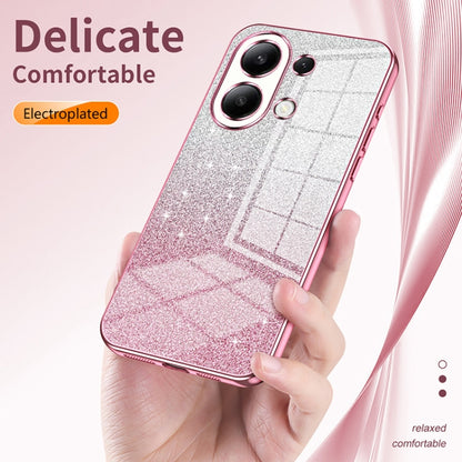 For Xiaomi Redmi Note 10 5G / Note 10T 5G Gradient Glitter Powder Electroplated Phone Case(Pink) - Xiaomi Cases by PMC Jewellery | Online Shopping South Africa | PMC Jewellery | Buy Now Pay Later Mobicred