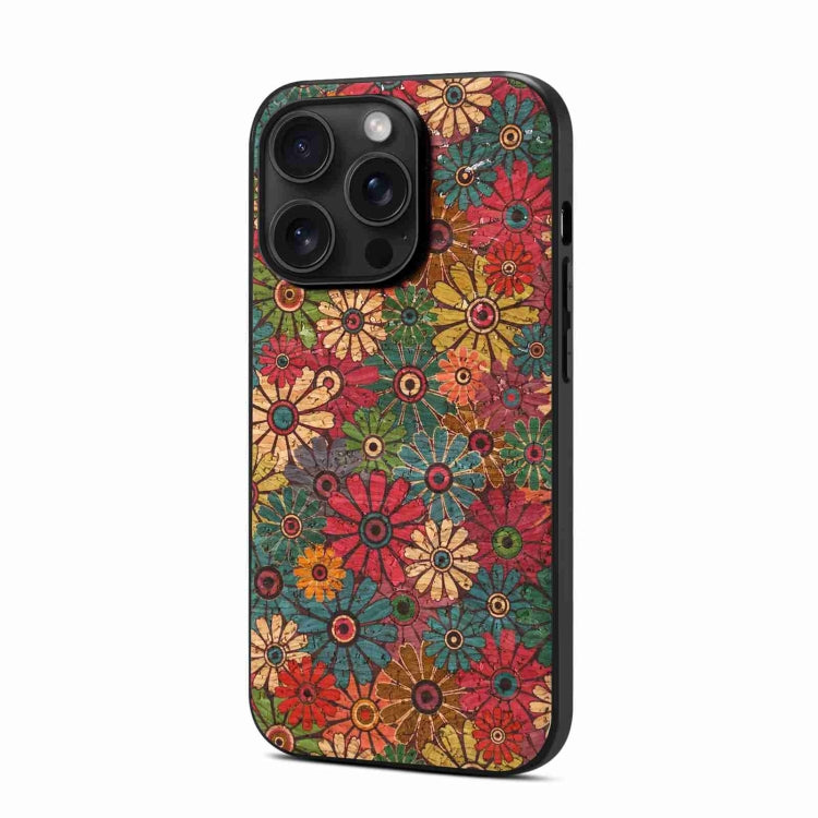 For iPhone 15 Pro Four Seasons Flower Language Series TPU Phone Case(Spring Green) - iPhone 15 Pro Cases by PMC TechLife | Online Shopping South Africa | PMC TechLife | Buy Now Pay Later Mobicred