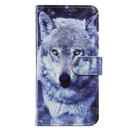 For Blackview A53 Pro Painted Pattern Horizontal Flip Leather Phone Case(White Wolf) - More Brand by PMC Jewellery | Online Shopping South Africa | PMC Jewellery | Buy Now Pay Later Mobicred