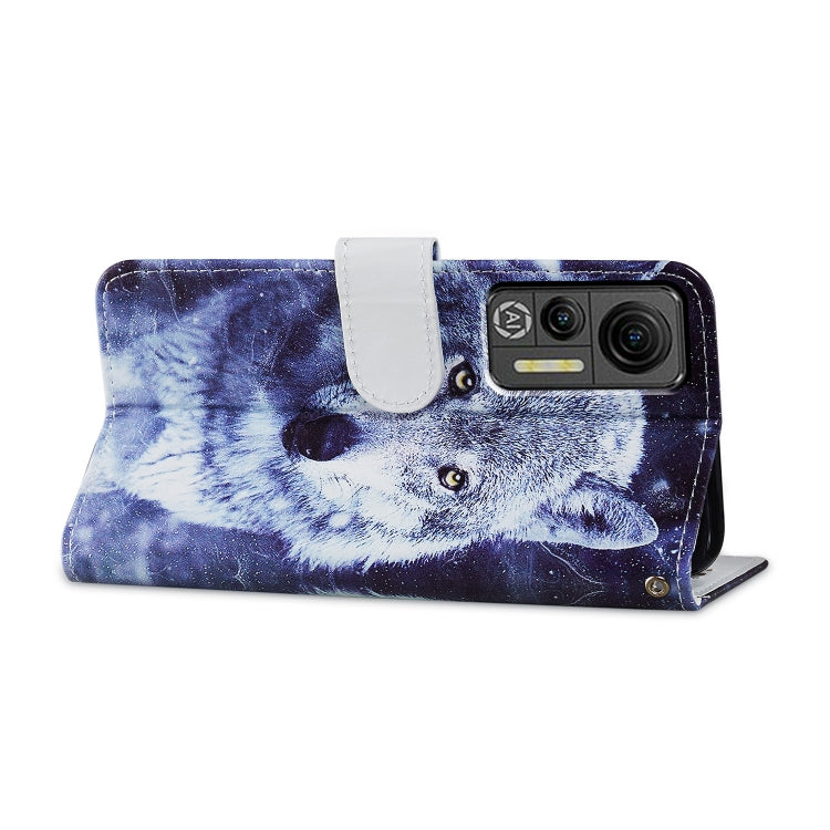 For Ulefone Note 14 Painted Pattern Horizontal Flip Leather Phone Case(White Wolf) - Ulefone Cases by PMC Jewellery | Online Shopping South Africa | PMC Jewellery | Buy Now Pay Later Mobicred