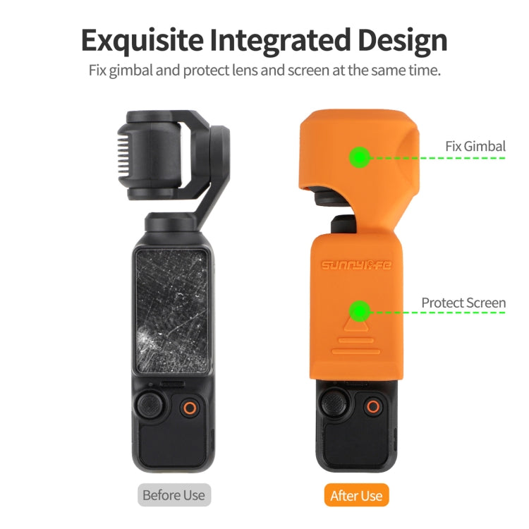 For DJI Osmo Pocket 3 Sunnylife OP3-BHT746 Silicone Protective Case(Black) - Case & Bags by Sunnylife | Online Shopping South Africa | PMC TechLife | Buy Now Pay Later Mobicred
