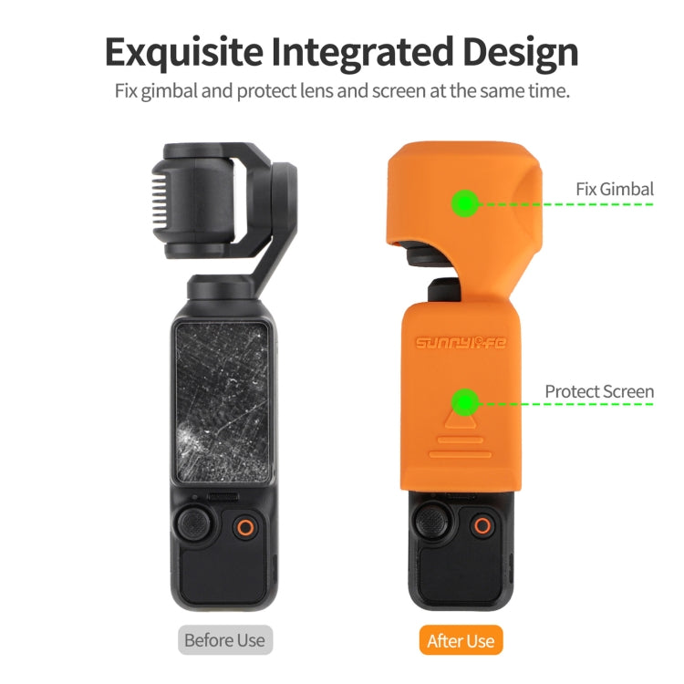For DJI Osmo Pocket 3 Sunnylife OP3-BHT746 Silicone Protective Case(Orange) - Case & Bags by Sunnylife | Online Shopping South Africa | PMC Jewellery | Buy Now Pay Later Mobicred