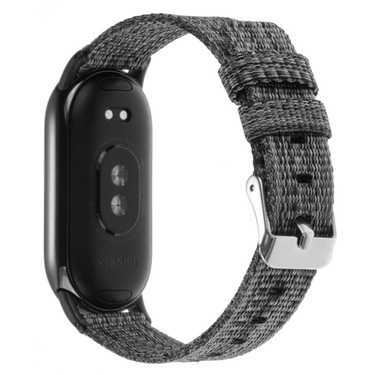 For Xiaomi Mi Band 8 Nylon Canvas Watch Band(Grey) - free shipping - PMc TechLife - Order now!