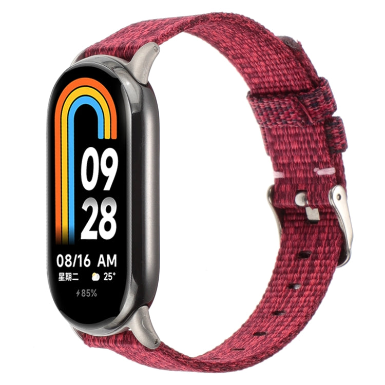 For Xiaomi Mi Band 8 Nylon Canvas Watch Band(Red) - free shipping - PMc TechLife - Order now!