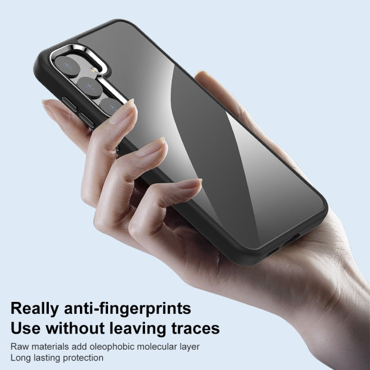 For Samsung Galaxy S25+ 5G Anti-fingerprint Highly Transparent PC Phone Case(Blue) - Galaxy S25+ 5G Cases by PMC Jewellery | Online Shopping South Africa | PMC Jewellery | Buy Now Pay Later Mobicred