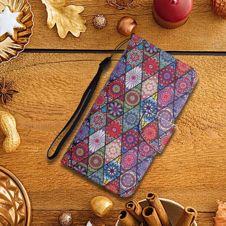 For Xiaomi Redmi Note 13 Pro 5G Colored Drawing Pattern Leather Phone Case(Diamond Kaleidoscope) - Note 13 Pro Cases by PMC Jewellery | Online Shopping South Africa | PMC Jewellery