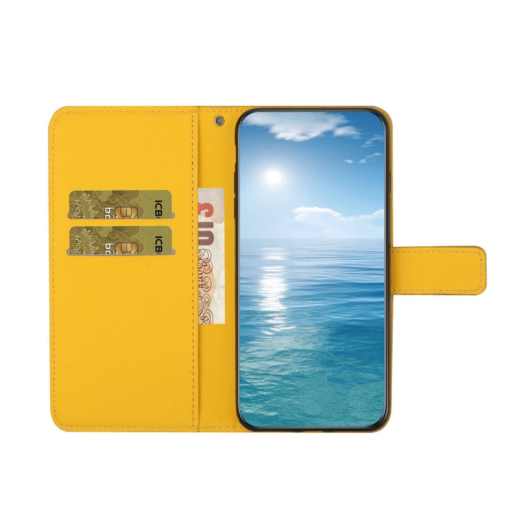For Google Pixel 9 Pro XL Ethnic Style Embossed Pattern Leather Phone Case(Yellow) - Google Cases by PMC TechLife | Online Shopping South Africa | PMC TechLife | Buy Now Pay Later Mobicred