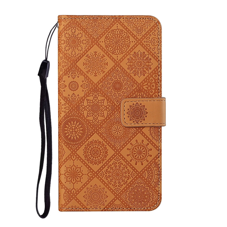 For Google Pixel 9 / 9 Pro Ethnic Style Embossed Pattern Leather Phone Case(Brown) - Google Cases by PMC TechLife | Online Shopping South Africa | PMC TechLife | Buy Now Pay Later Mobicred