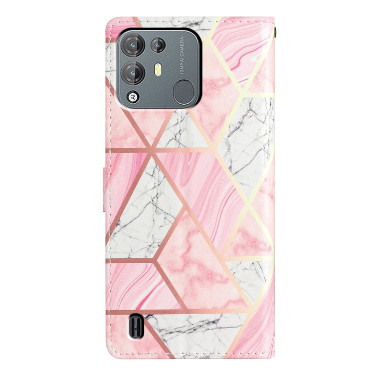 For Blackview A55 Pro Colored Drawing Leather Phone Case(Pink Marble) - More Brand by PMC TechLife | Online Shopping South Africa | PMC TechLife | Buy Now Pay Later Mobicred