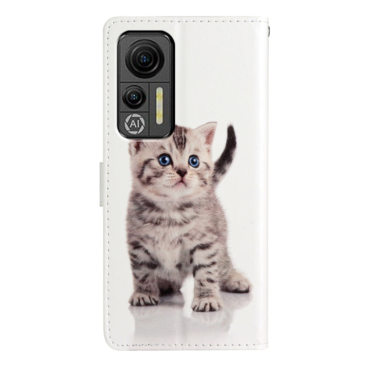 For Ulefone Note 14 Colored Drawing Leather Phone Case(Little Tabby Cat) - Ulefone Cases by PMC Jewellery | Online Shopping South Africa | PMC Jewellery | Buy Now Pay Later Mobicred