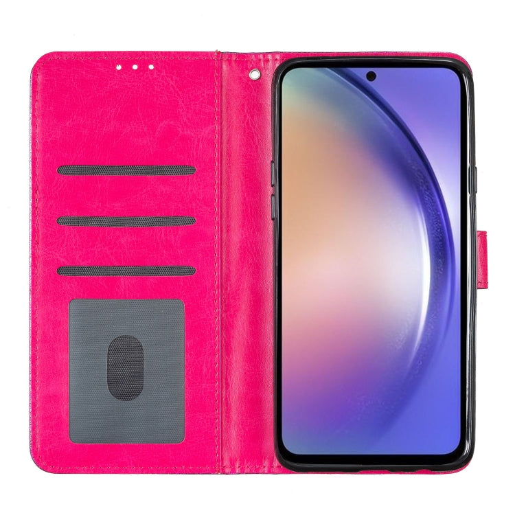 For Blackview A53 Pro Glitter Powder Flip Leather Phone Case(Rose Red) - More Brand by PMC TechLife | Online Shopping South Africa | PMC TechLife | Buy Now Pay Later Mobicred