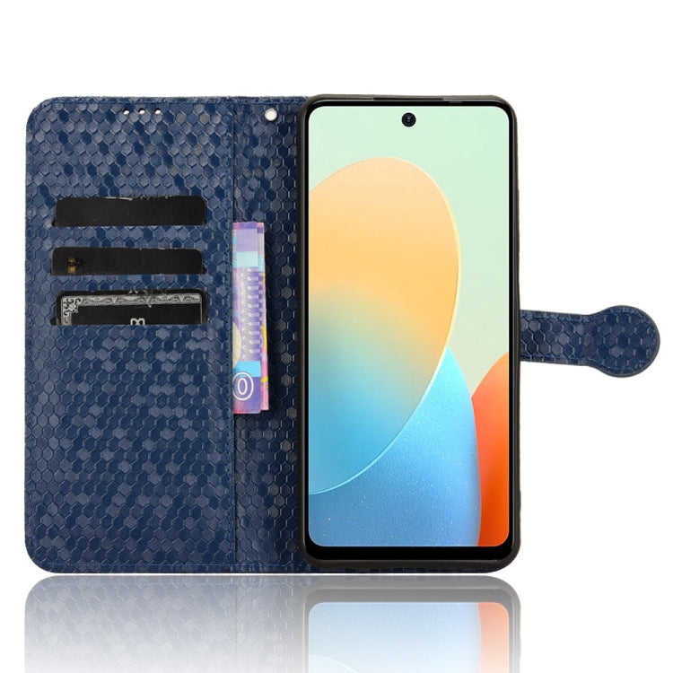 For Tecno Spark Go 2024 / Spark 20C Honeycomb Dot Texture Leather Phone Case(Blue) - Tecno Cases by PMC Jewellery | Online Shopping South Africa | PMC Jewellery | Buy Now Pay Later Mobicred