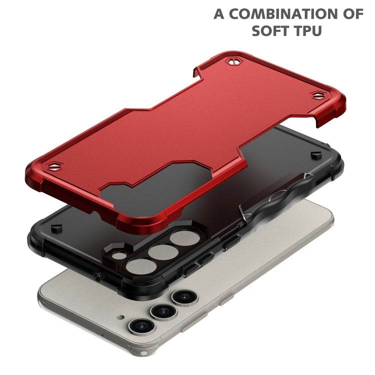 For Samsung Galaxy S24+ 5G Non-slip Shockproof Armor Phone Case(Red) - Galaxy S24+ 5G Cases by PMC Jewellery | Online Shopping South Africa | PMC Jewellery