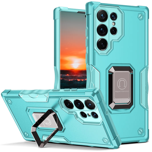 For Samsung Galaxy S24 Ultra 5G Non-slip Shockproof Armor Phone Case with Ring Holder(Mint Green) - Galaxy S24 Ultra 5G Cases by PMC Jewellery | Online Shopping South Africa | PMC Jewellery