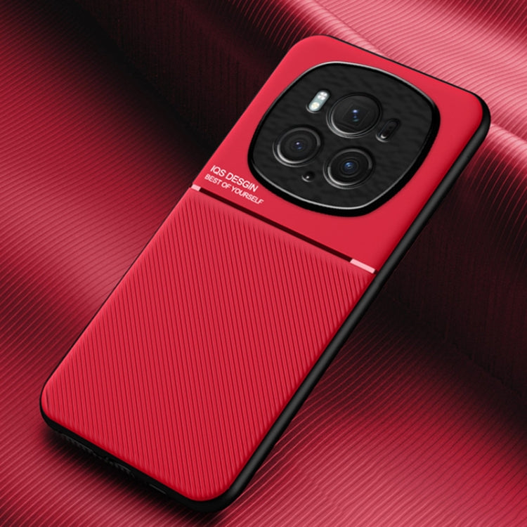 For Honor Magic6 Pro Classic Tilt Strip Grain Magnetic PC Hybrid TPU Phone Case(Red) - Honor Cases by PMC Jewellery | Online Shopping South Africa | PMC Jewellery | Buy Now Pay Later Mobicred