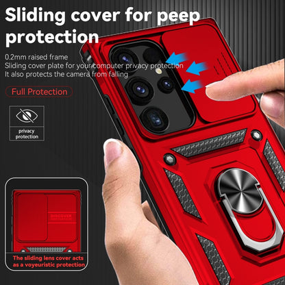 For Samsung Galaxy S24 Ultra 5G Sliding Camshield Holder Phone Case(Red) - Galaxy S24 Ultra 5G Cases by PMC Jewellery | Online Shopping South Africa | PMC Jewellery