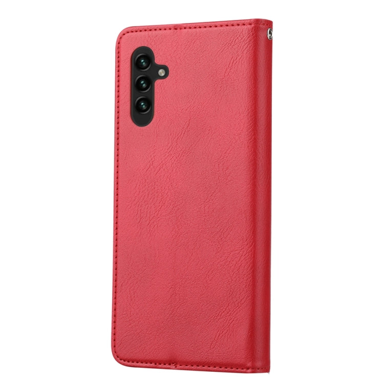 For Samsung Galaxy S25+ 5G Knead Skin Texture Flip Leather Phone Case(Red) - Galaxy S25+ 5G Cases by PMC Jewellery | Online Shopping South Africa | PMC Jewellery | Buy Now Pay Later Mobicred