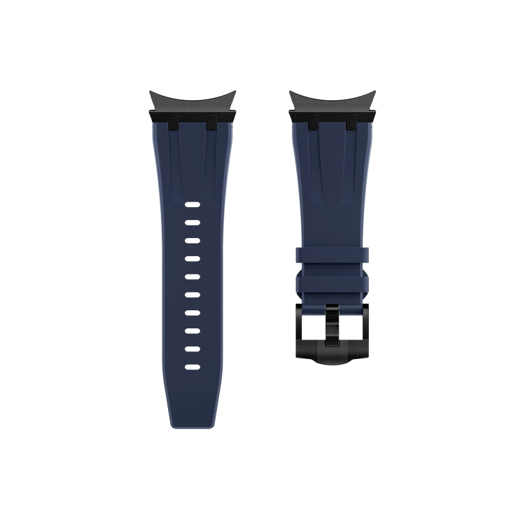 For Samsung Galaxy watch 4 / 5 / 6 AP Series Liquid Silicone Watch Band(Black Blue) - Watch Bands by PMC Jewellery | Online Shopping South Africa | PMC Jewellery