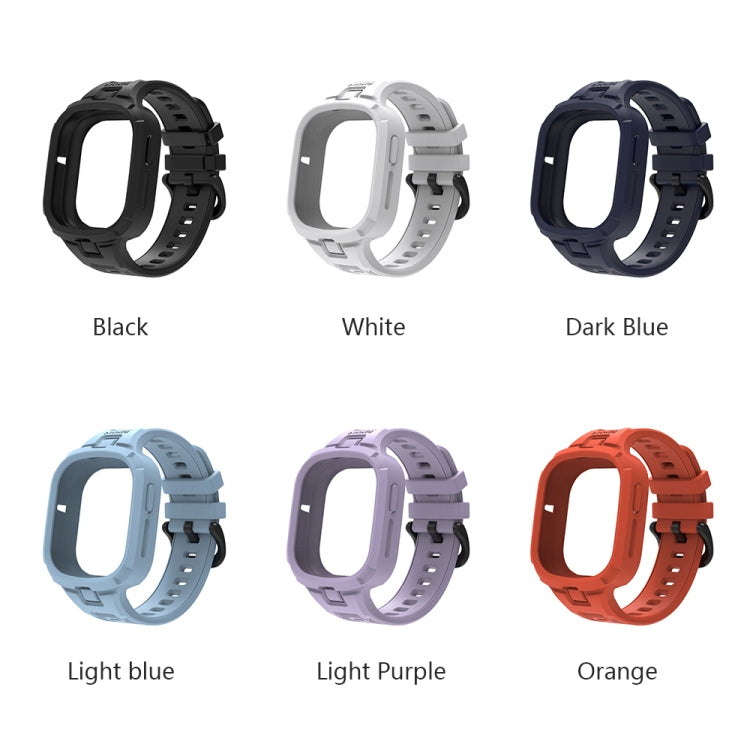 For Honor Watch 4 Solid Color Integrated TPU Watch Band(Light Blue) - Watch Bands by PMC TechLife | Online Shopping South Africa | PMC TechLife