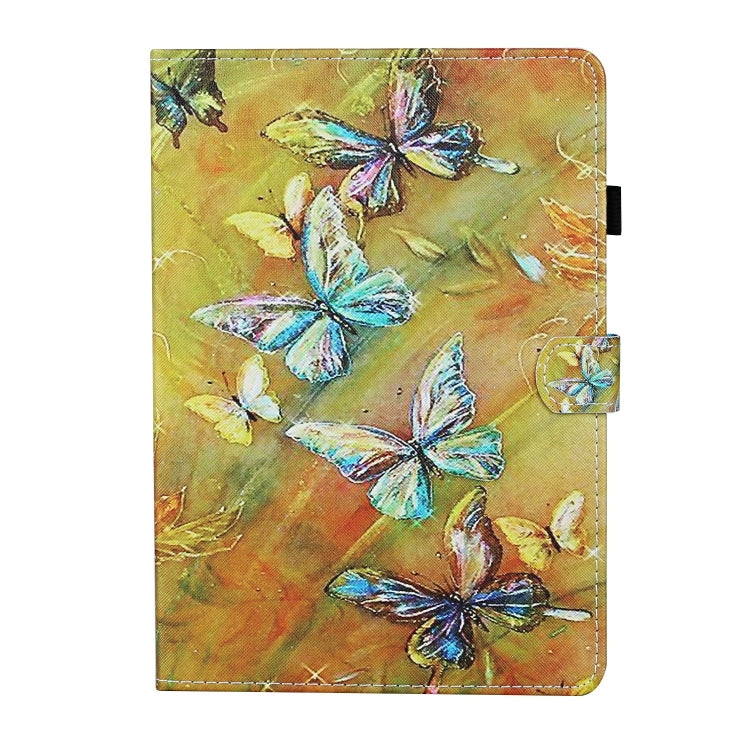 For Lenovo Tab M11/ Xiaoxin Pad 11 2024 Coloured Drawing Stitching Smart Leather Tablet Case(Butterfly) - Lenovo by PMC Jewellery | Online Shopping South Africa | PMC Jewellery | Buy Now Pay Later Mobicred