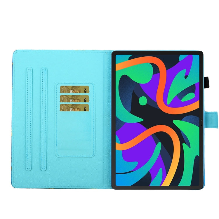 For Lenovo Tab M11/ Xiaoxin Pad 11 2024 Coloured Drawing Stitching Smart Leather Tablet Case(Butterfly) - Lenovo by PMC Jewellery | Online Shopping South Africa | PMC Jewellery | Buy Now Pay Later Mobicred