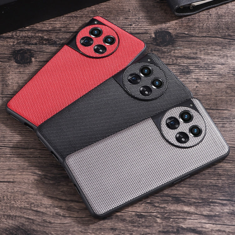 For OnePlus 12 Nylon Cloth Texture +TPU Phone Case(Black) - OnePlus Cases by PMC TechLife | Online Shopping South Africa | PMC TechLife