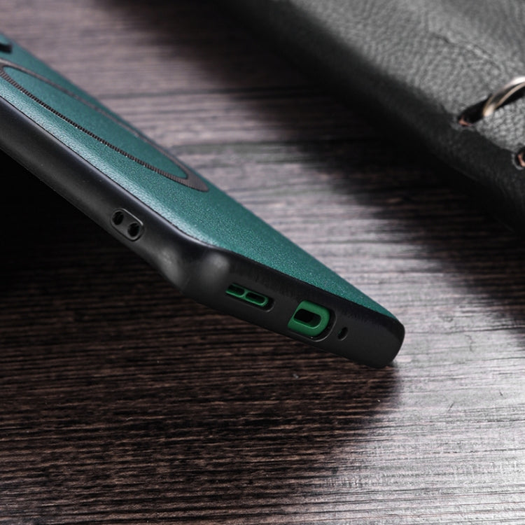 For OnePlus 12 PU MagSafe Magnetic Phone Case(Black) - OnePlus Cases by PMC TechLife | Online Shopping South Africa | PMC TechLife | Buy Now Pay Later Mobicred