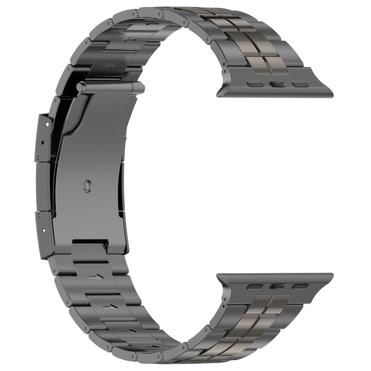 For Apple Watch 38mm Tortoise Buckle Titanium Steel Watch Band(Grey) - Watch Bands by PMC TechLife | Online Shopping South Africa | PMC TechLife