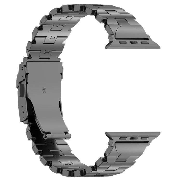 For Apple Watch SE 44mm Butterfly Type Titanium Steel Watch Band(Grey) - free shipping - PMC TechLife - Order now!
