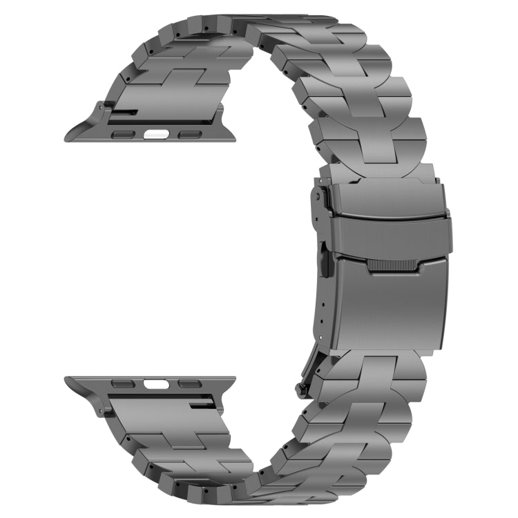 For Apple Watch SE 44mm Butterfly Type Titanium Steel Watch Band(Grey) - free shipping - PMC TechLife - Order now!